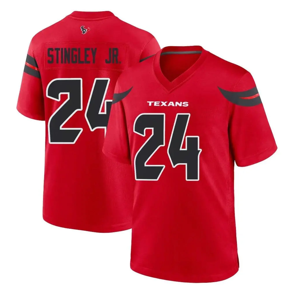 Fenge H.Texans #24 Derek Stingley Jr. Player Red Alternate Home Game Stitched Jerseys