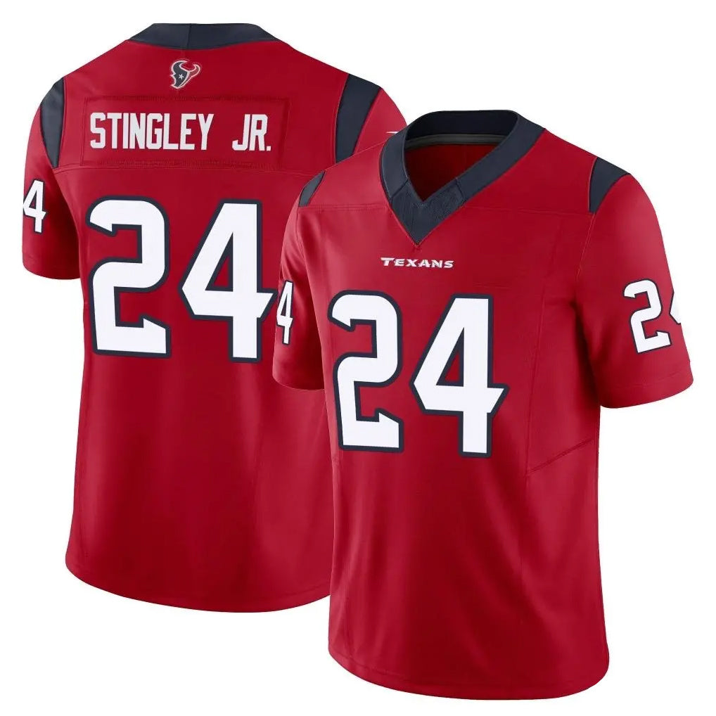 Fenge H.Texans #24 Derek Stingley Jr. Player Red Limited Vapor F.U.S.E. Home Game Stitched Jerseys