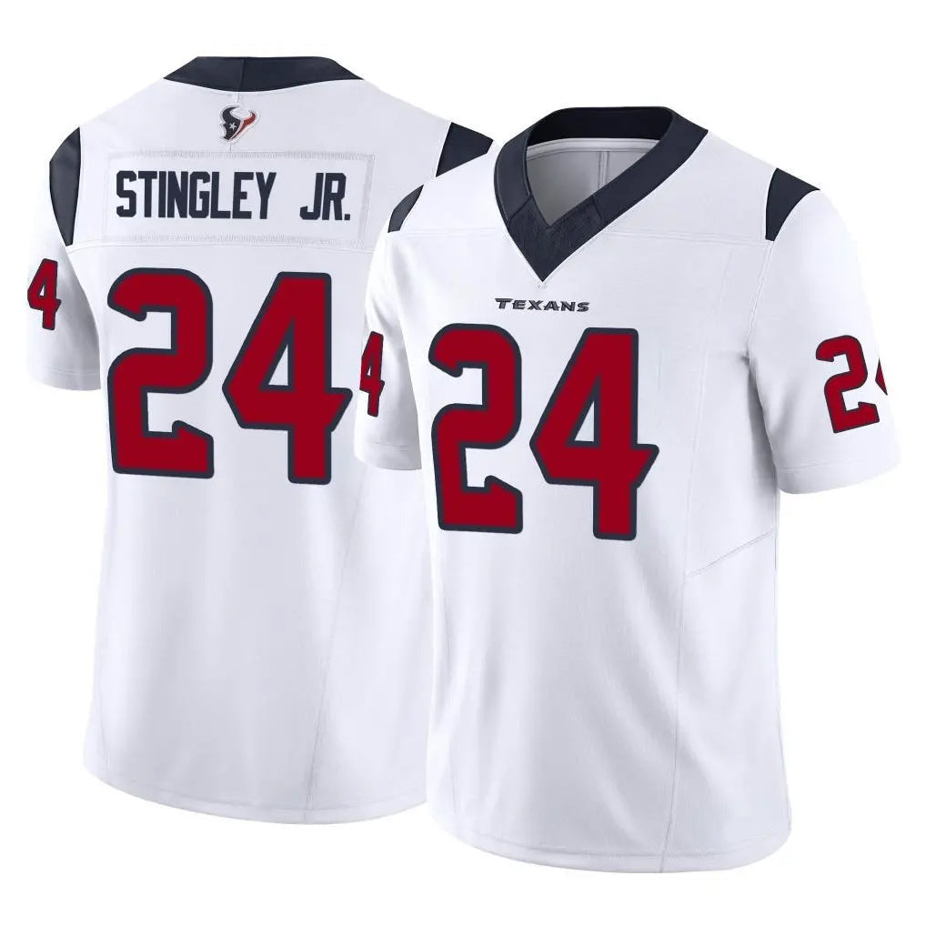Fenge H.Texans #24 Derek Stingley Jr. Player White Limited Vapor F.U.S.E. Home Game Stitched Jerseys