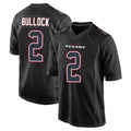 Fenge H.Texans #2 Calen Bullock Player Black Fashion Home Game Stitched Jerseys