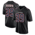 Fenge H.Texans #39 Henry To'oTo'o Player Black Fashion Home Game Stitched Jerseys