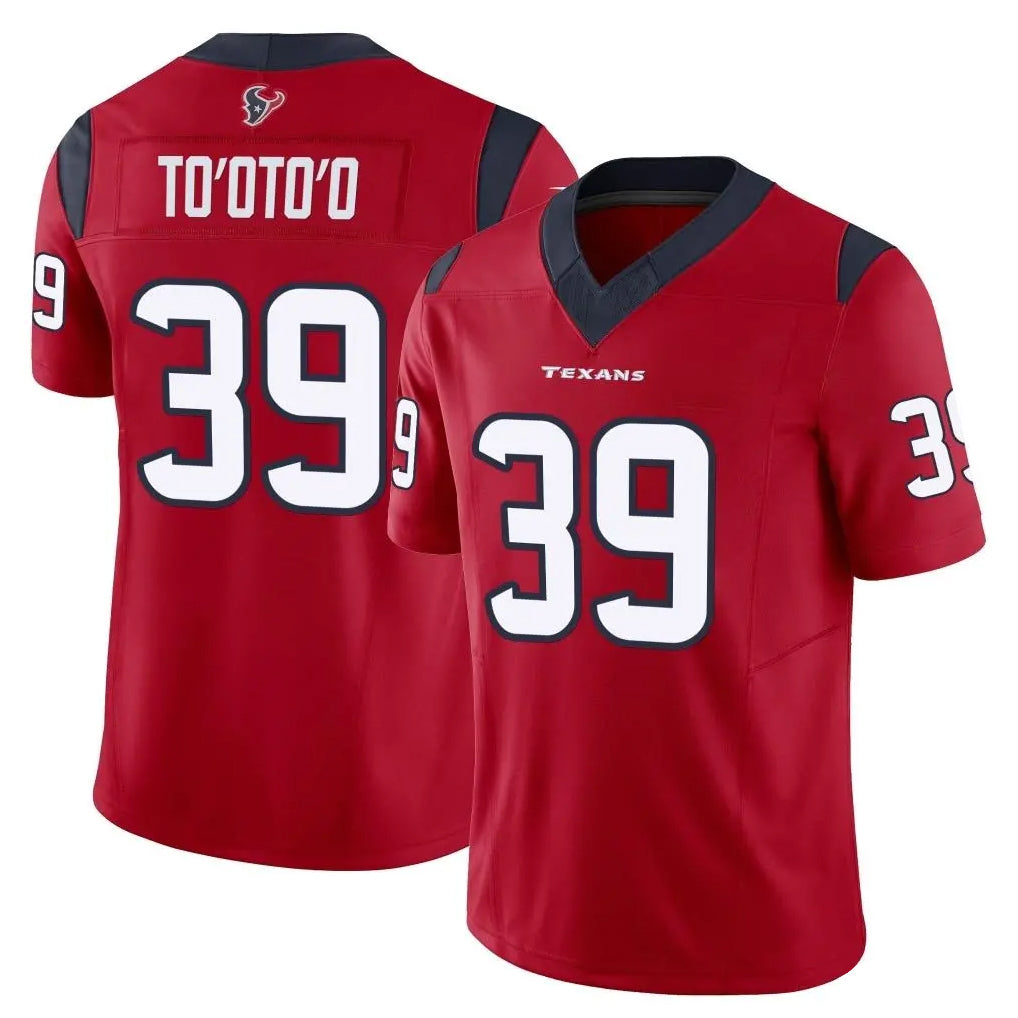 Fenge H.Texans #39 Henry To'oTo'o Player Red Limited Vapor F.U.S.E. Home Game Stitched Jerseys