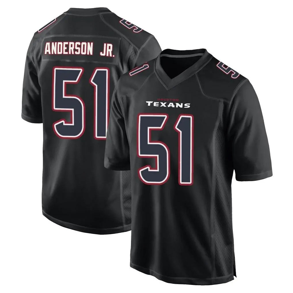 Fenge H.Texans #51 Will Anderson Jr. Player Black Fashion Home Game Stitched Jerseys