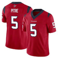 Fenge H.Texans #5 Jalen Pitre Player Red Limited Vapor F.U.S.E. Home Game Stitched Jerseys