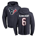 Fenge H.Texans #6 Reed Blankenship Player Navy Pro Line Pullover Hoodie Limited Game Stitched Jerseys
