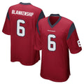 Fenge H.Texans #6 Reed Blankenship Player Red Home Game Stitched Jerseys