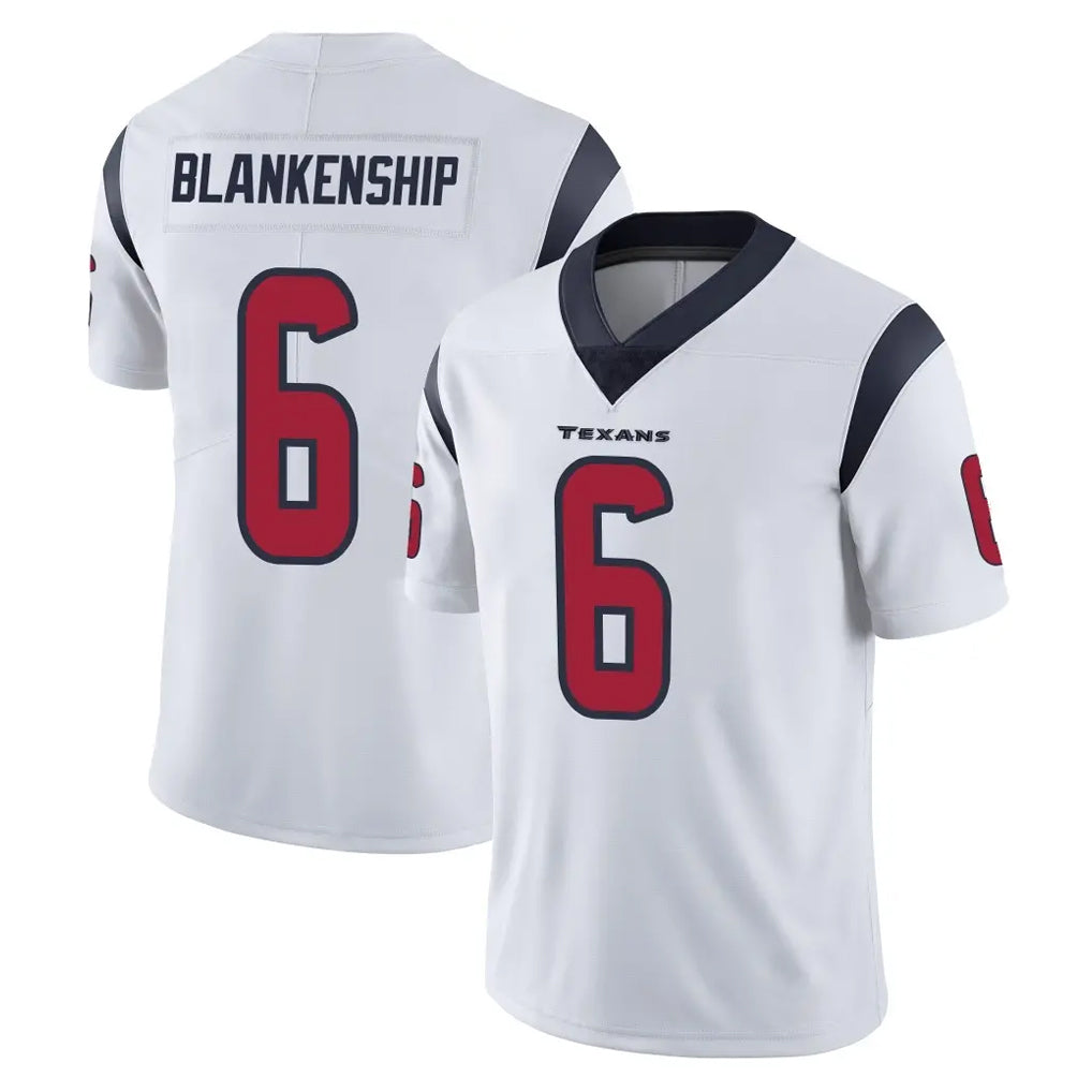 Fenge H.Texans #6 Reed Blankenship Player White Limited Vapor Untouchable Home Game Stitched Jerseys
