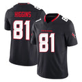 Fenge H.Texans #81 Jayden Higgins Player Navy Limited Alternate Vapor F.U.S.E. Home Game Stitched Jerseys