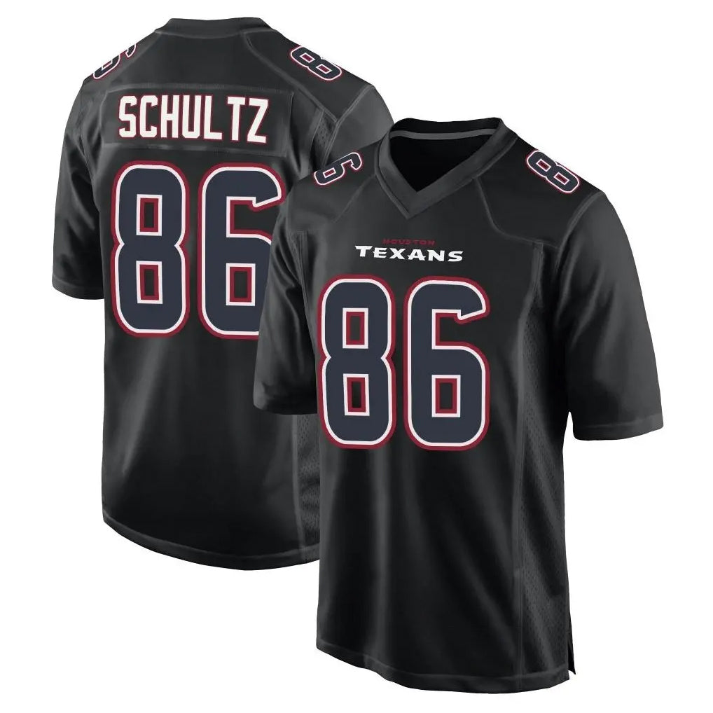 Fenge H.Texans #86 Dalton Schultz Player Black Fashion Home Game Stitched Jerseys