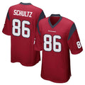 Fenge H.Texans #86 Dalton Schultz Player Red Home Game Stitched Jerseys