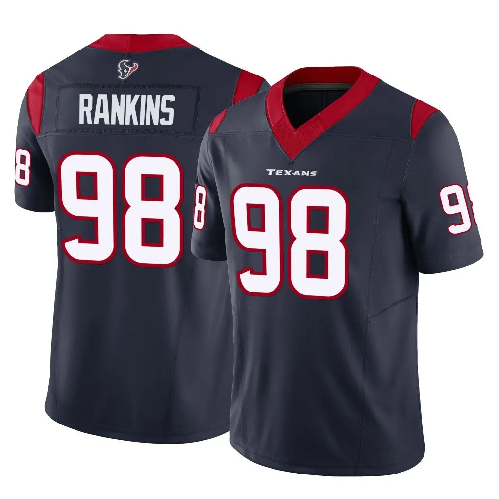 Fenge H.Texans #98 Sheldon Rankins Player Navy Limited Vapor F.U.S.E. Home Game Stitched Jerseys