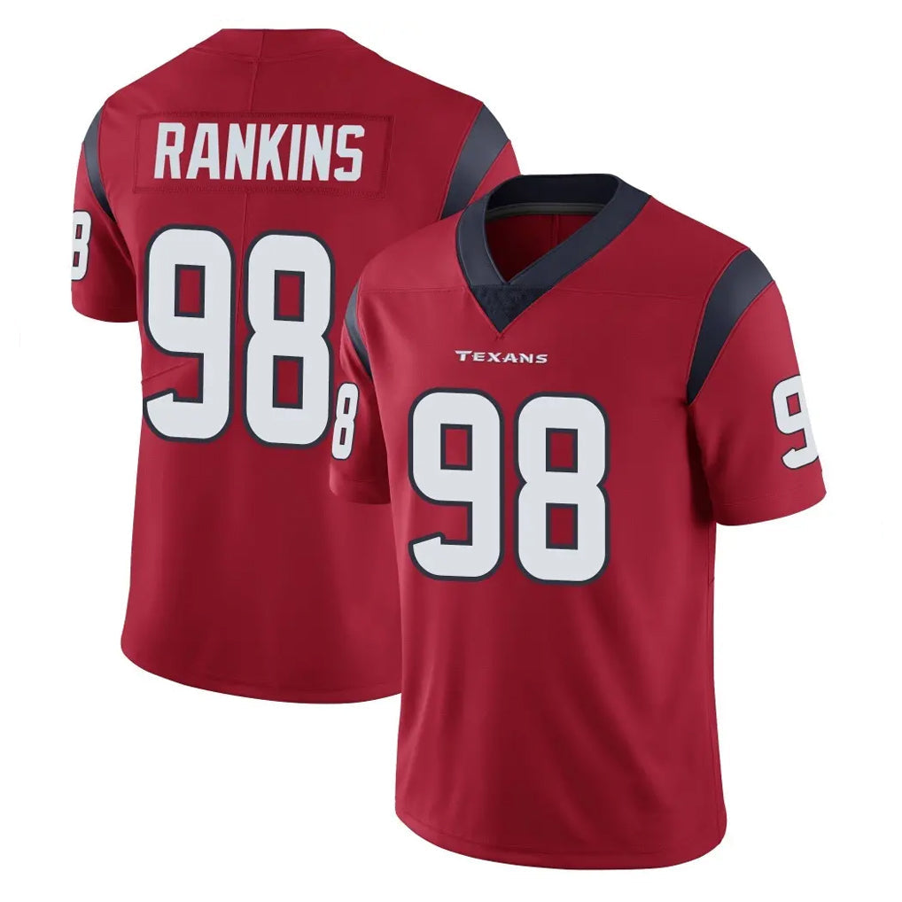 Fenge H.Texans #98 Sheldon Rankins Player Red Limited Vapor Untouchable Home Game Stitched Jerseys