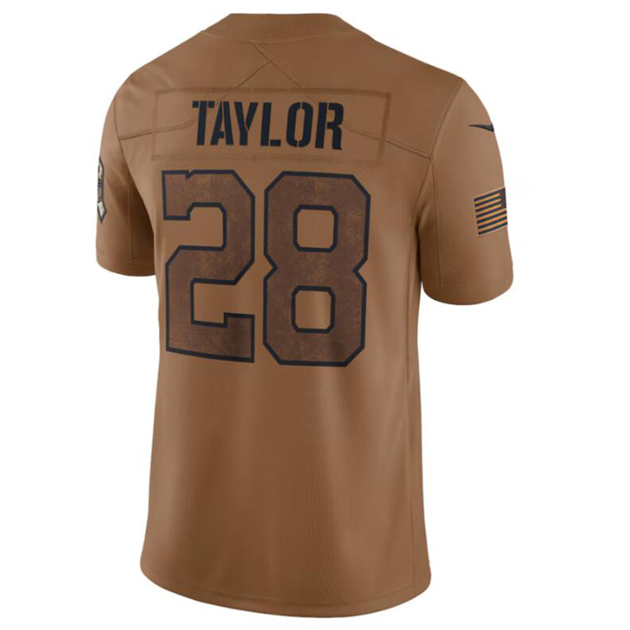 Fenge IN.Colts #28 Jonathan Taylor Brown 2023 Salute To Service Limited Jersey Stitched Jersey