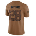 Fenge IN.Colts #28 Jonathan Taylor Brown 2023 Salute To Service Limited Jersey Stitched Jersey
