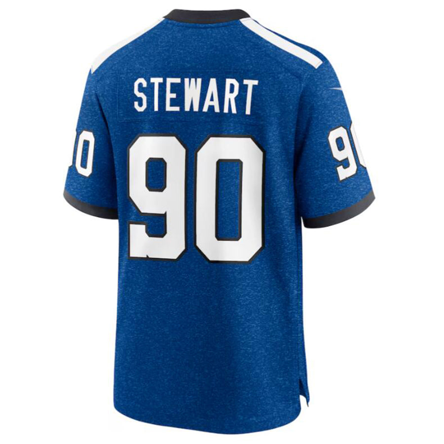 Fenge IN.Colts #90 Grover Stewart Royal Indiana Nights Alternate Game Jersey American Stitched Football Jerseys