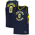 Fenge I.Pacers #0 Tyrese Haliburton  Navy Big & Tall Fast Break Jerseys - Icon Edition
