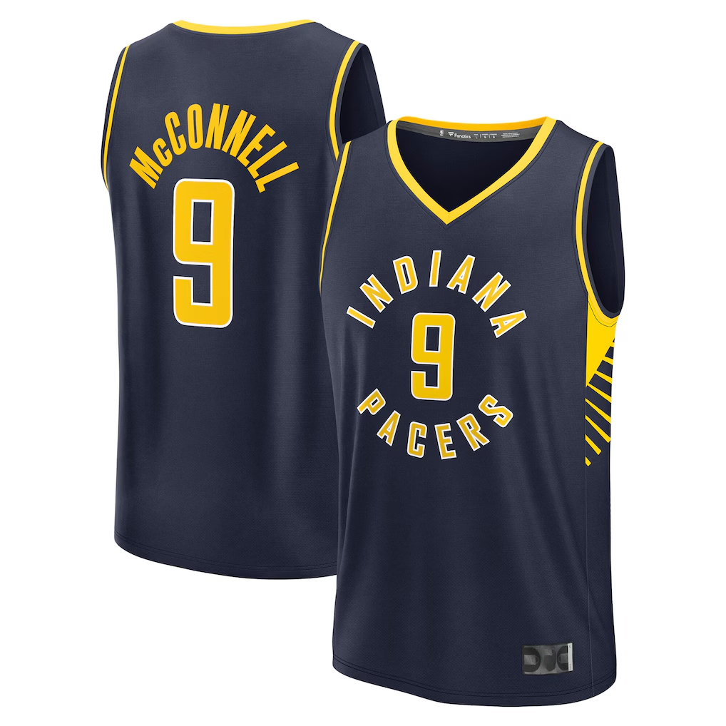 Fenge I.Pacers #9 T.J. McConnell  Navy Fast Break Replica Jerseys - Icon Edition
