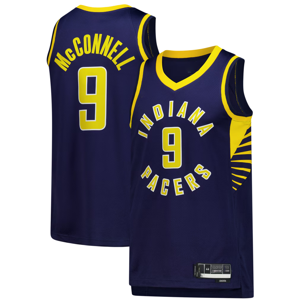 Fenge I.Pacers #9 T.J. McConnell Navy Swingman Jerseys - Icon Edition