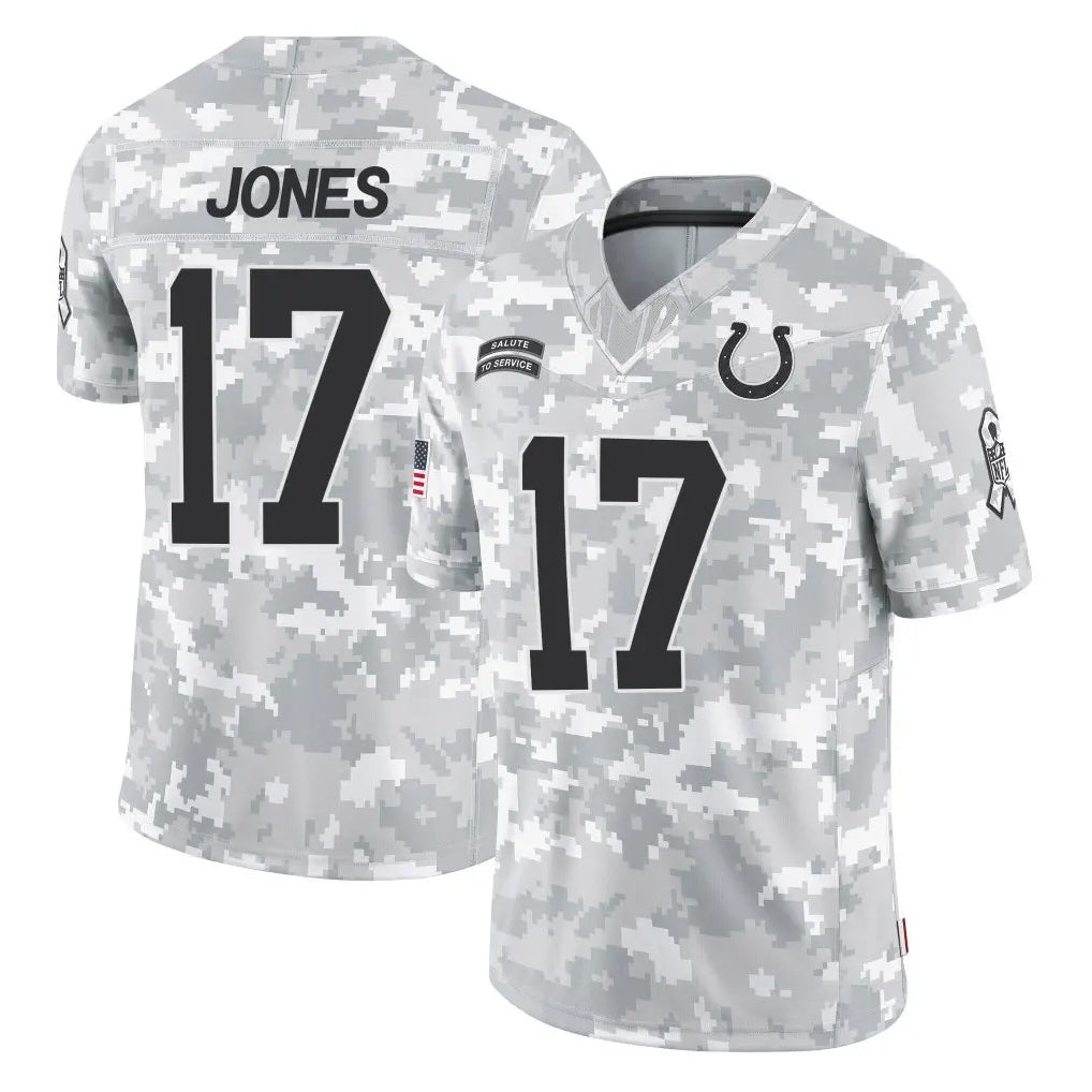 Fenge IN.Colts #17 Daniel Jones Player Arctic Camo Salute To Service Limited Game Stitched Jerseys