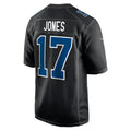 Fenge IN.Colts #17 Daniel Jones Player Carbon Black Fashion Game Stitched Jerseys