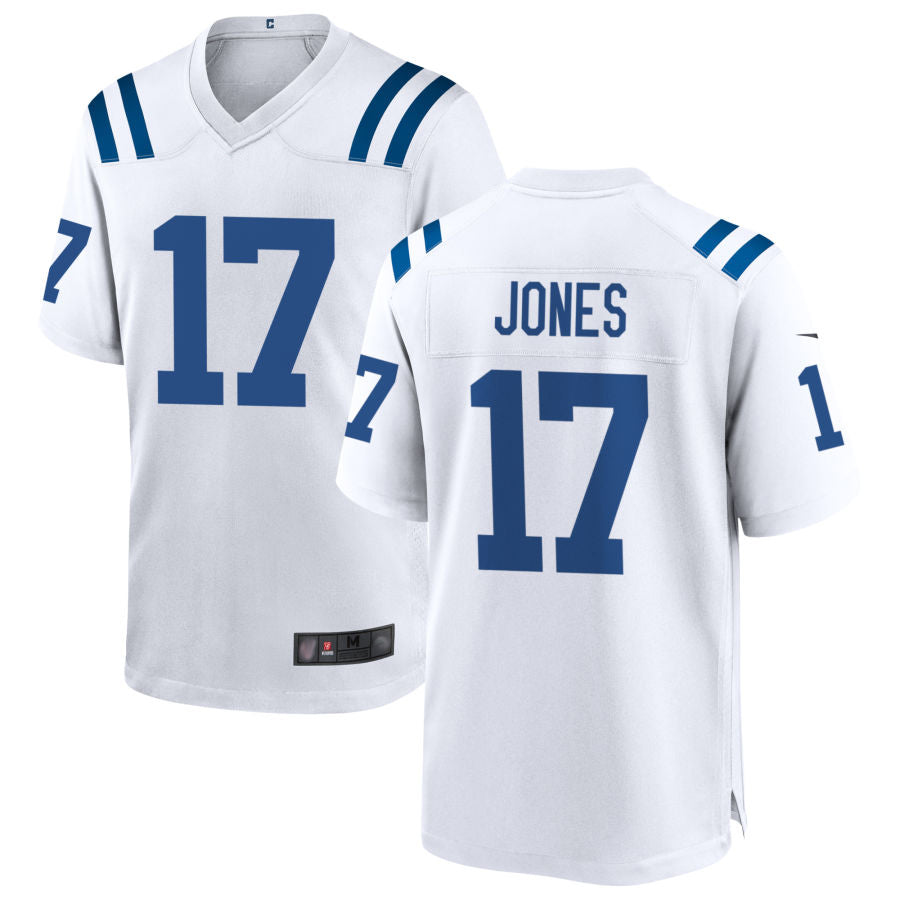 Fenge IN.Colts #17 Daniel Jones Player White Home Game Stitched Jerseys