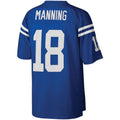 Fenge IN.Colts #18 Peyton Manning Mitchell & Ness Royal Big & Tall Retired Player Replica Stitched Jerseys