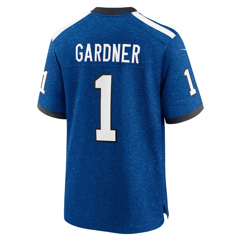 Fenge IN.Colts #1 Ahmad Sauce Gardner Heather Royal Alternate 2 Indiana Nights Game Stitched Jerseys