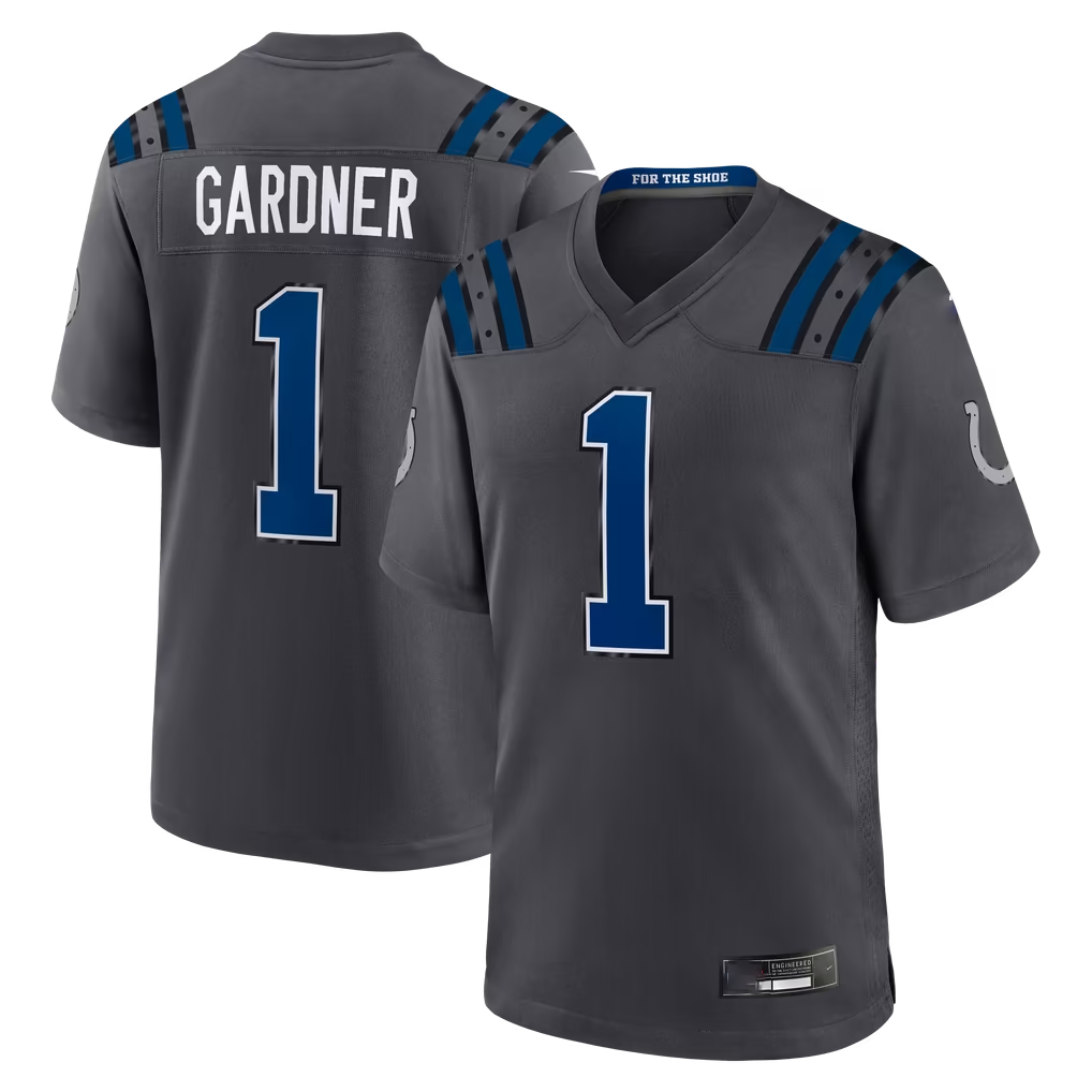 Fenge IN.Colts #1 Sauce Gardner Anthracite 2026 Rivalries Collection Game Stitched Jerseys