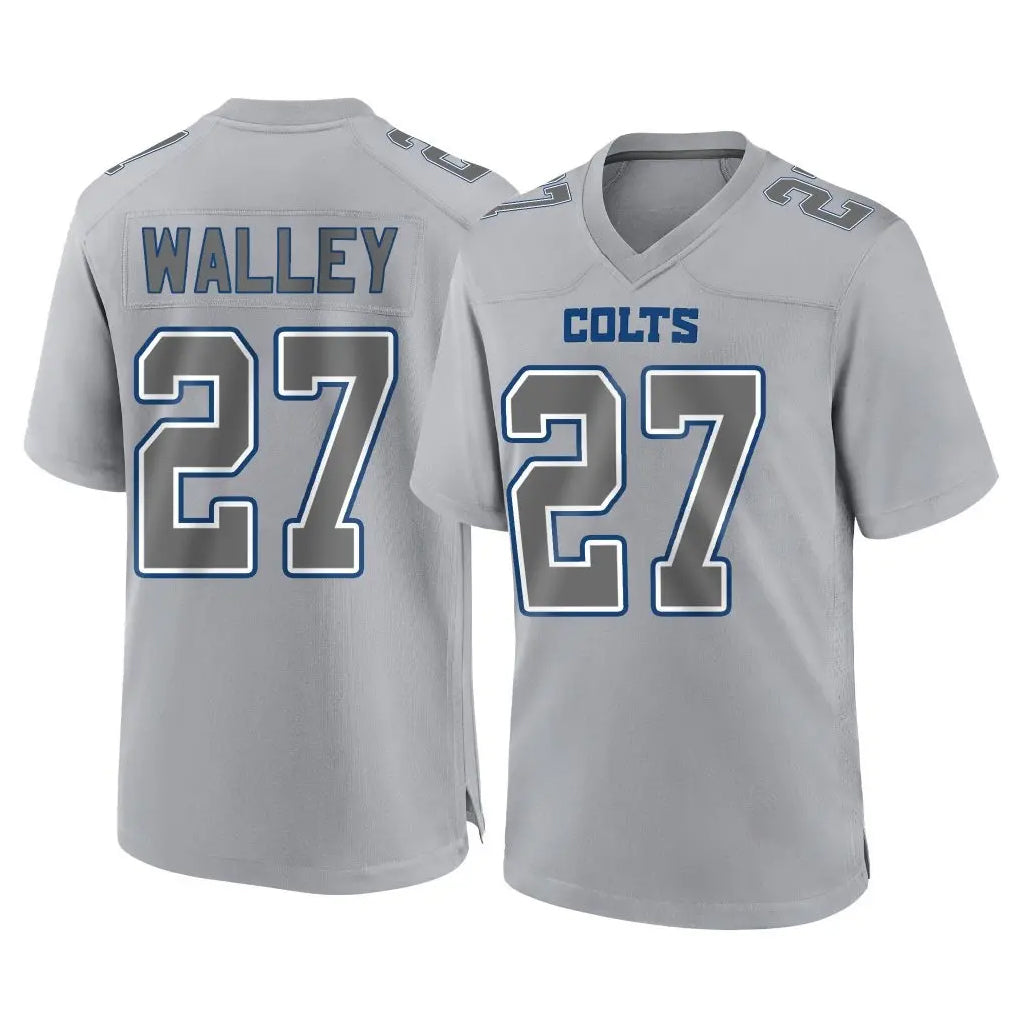 Fenge IN.Colts #27 Justin Walley Player Gray Atmosphere Fashion Home Game Stitched Jerseys