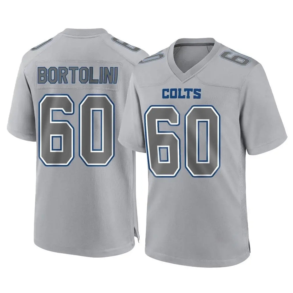 Fenge IN.Colts #60 Tanor Bortolini Player Gray Atmosphere Fashion Home Game Stitched Jerseys