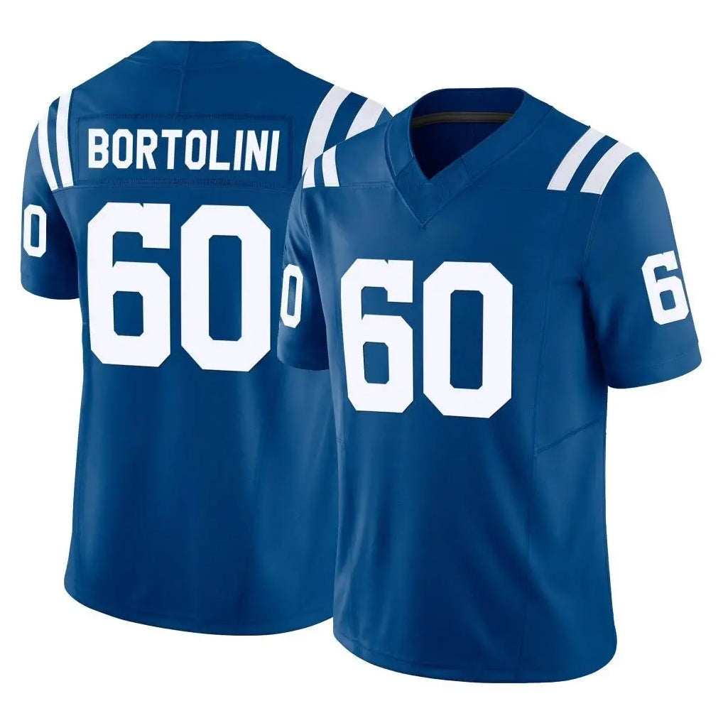 Fenge IN.Colts #60 Tanor Bortolini Player Royal Limited Vapor F.U.S.E. Home Game Stitched Jerseys