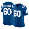Fenge IN.Colts #60 Tanor Bortolini Player Royal Limited Vapor F.U.S.E. Home Game Stitched Jerseys