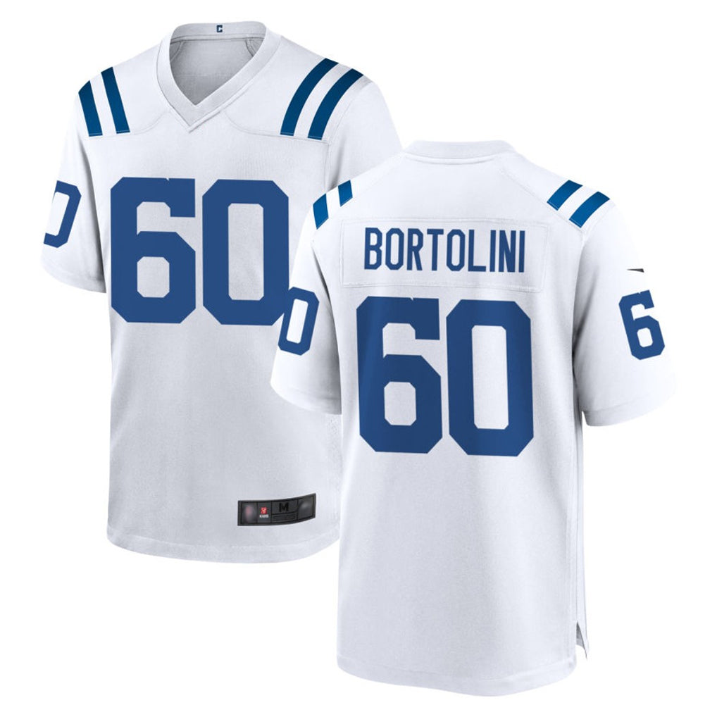 Fenge IN.Colts #60 Tanor Bortolini Player White Home Game Stitched Jerseys