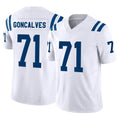 Fenge IN.Colts #71 Matt Goncalves Player White Limited Vapor F.U.S.E. Home Game Stitched Jerseys