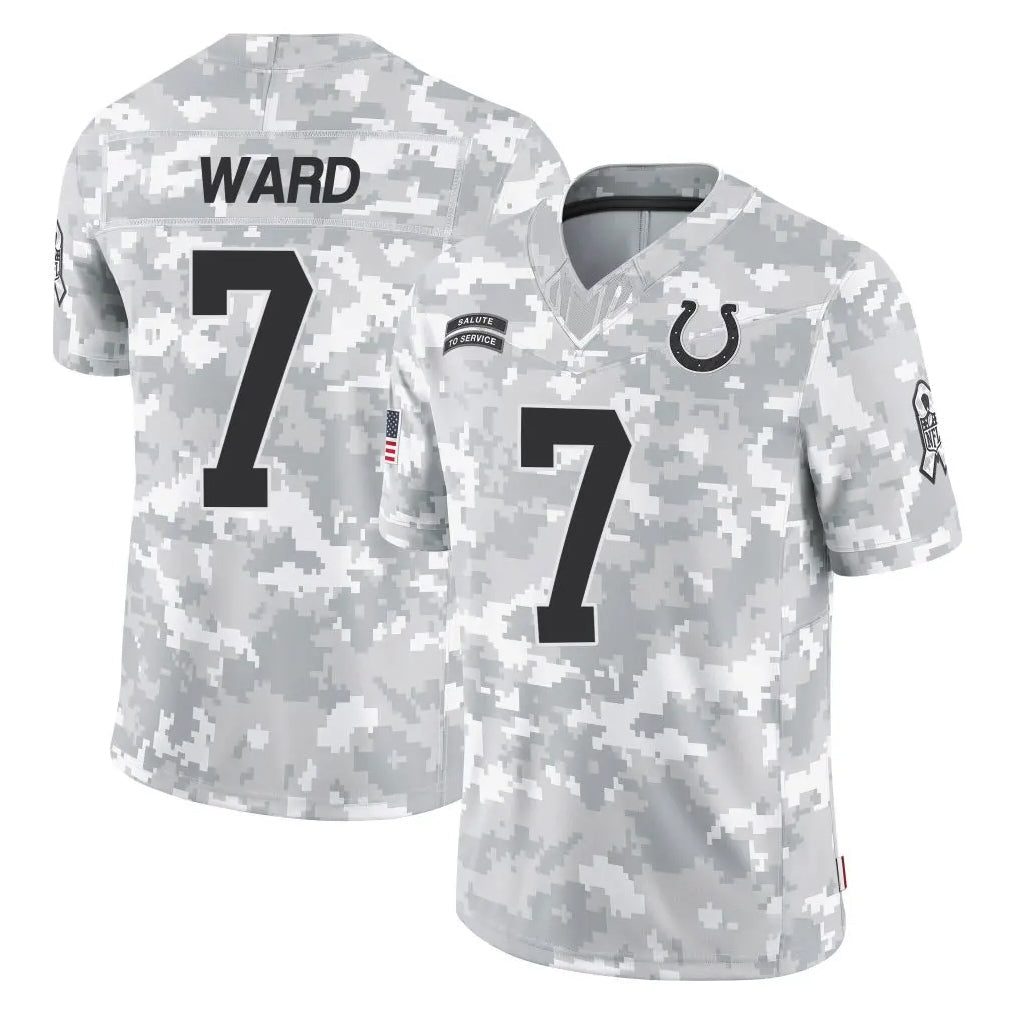 Fenge IN.Colts #7 Charvarius Ward Sr. Player Arctic Camo Salute To Service Limited Game Stitched Jerseys