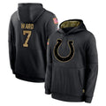 Fenge IN.Colts #7 Charvarius Ward Sr. Player Black Salute to Service Hoodies Limited Game Stitched Jerseys