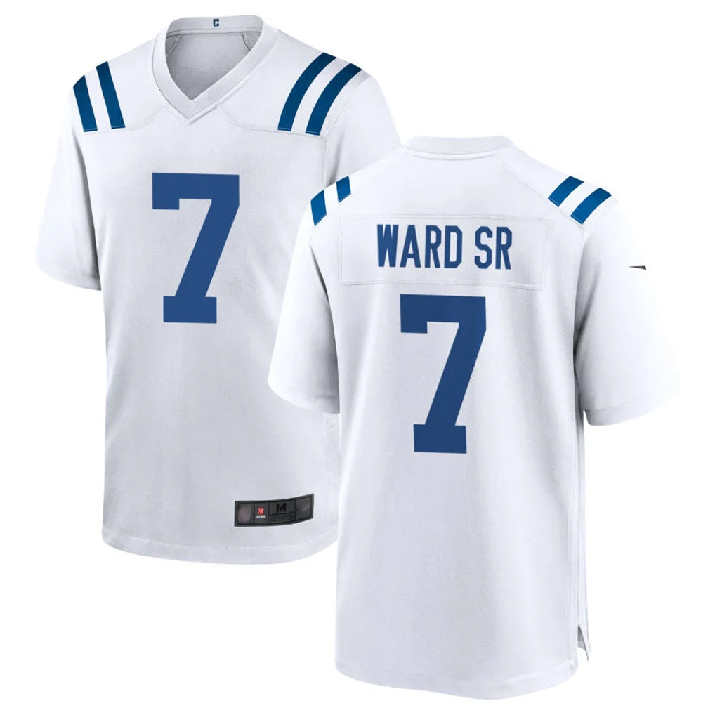 Fenge IN.Colts #7 Charvarius Ward Sr. Player White Home Game Stitched Jerseys