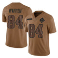 Fenge IN.Colts #84 Tyler Warren Player Brown Salute To Service Limited Stitched Jersey