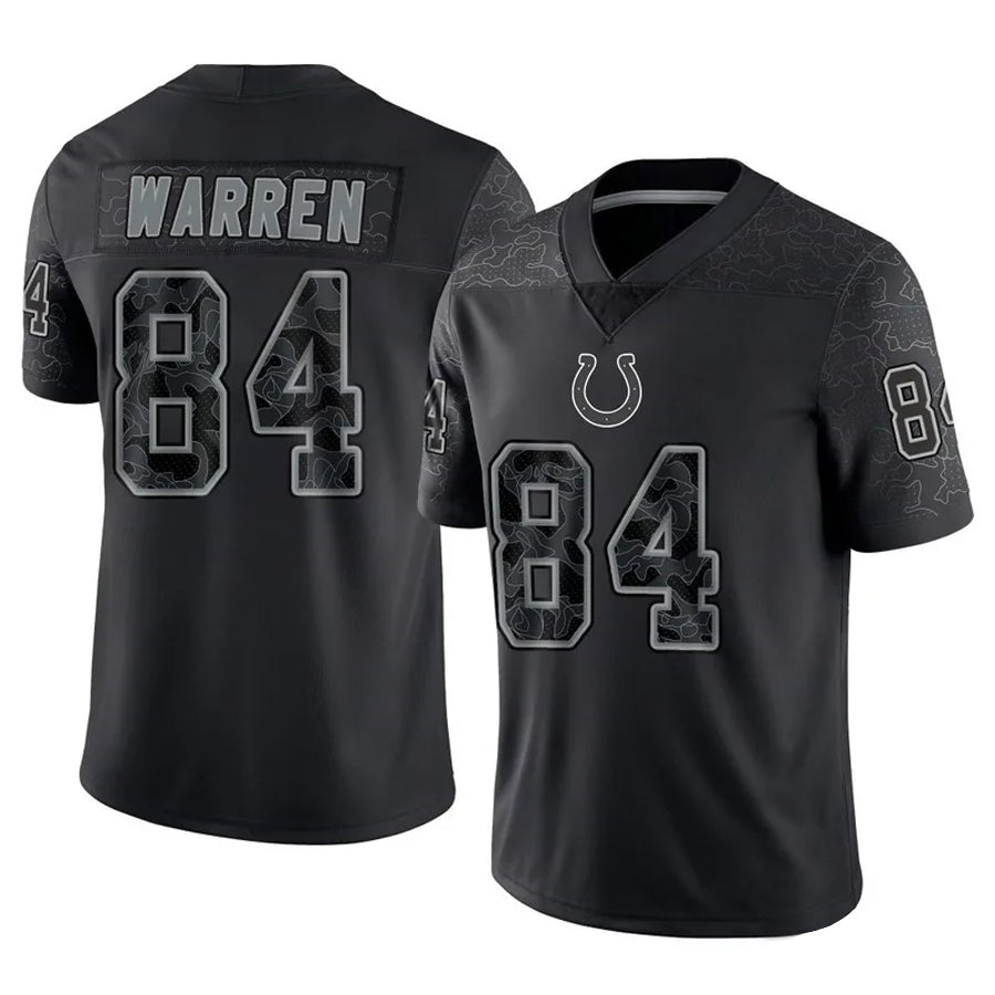 Fenge IN.Colts #84 Tyler Warren Player RFLCTV Limited Black Stitched Jerseys