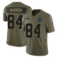 Fenge IN.Colts #84 Tyler Warren Player Salute To Service Limited Olive Stitched Jerseys