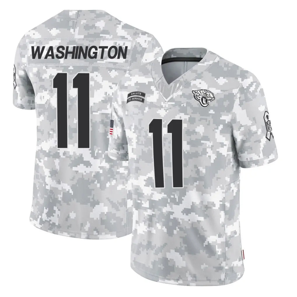 Fenge J.Jaguars #11 Parker Washington Player Arctic Camo Salute to Service Limited Stitched Jerseys