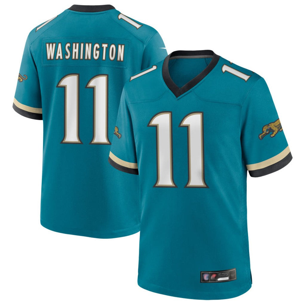Fenge J.Jaguars #11 Parker Washington Player Legend Teal Game Stitched Jerseys