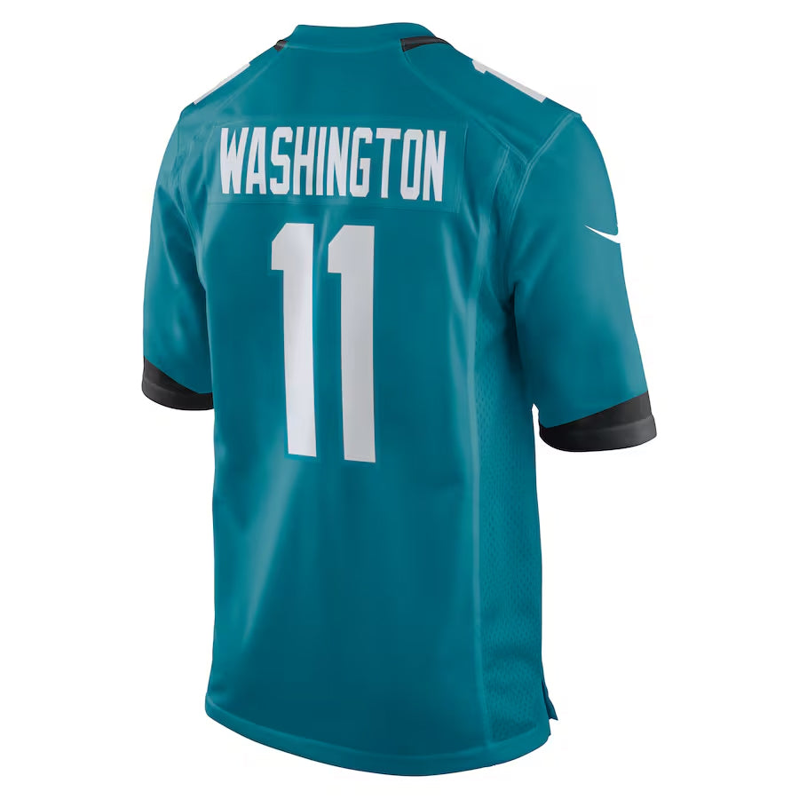 Fenge J.Jaguars #11 Parker Washington Player Teal Home Game Stitched Jerseys