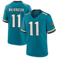 Fenge J.Jaguars #11 Parker Washington Player Teal Prowler Throwback Stitched Jerseys