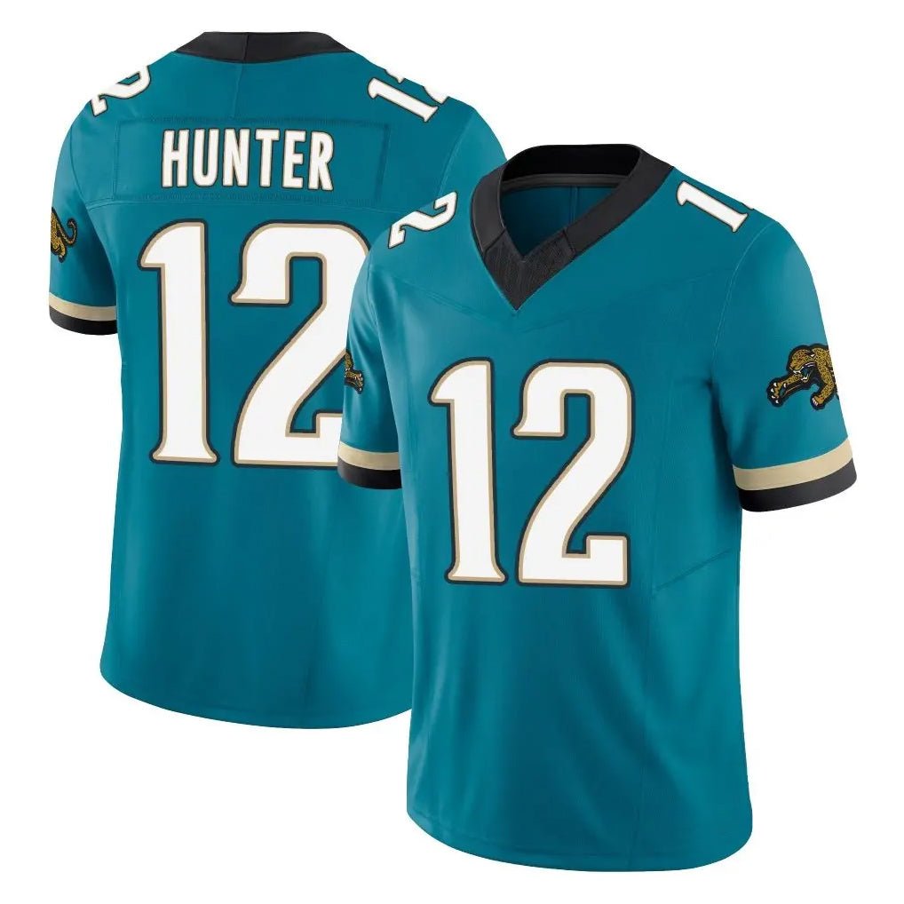 Fenge J.Jaguars #12 Travis Hunter Player Teal Prowler Throwback Vapor F.U.S.E. Limited Home Game Stitched Jerseys