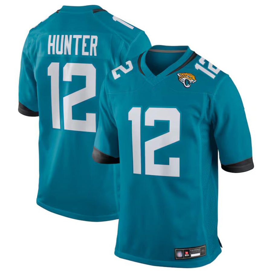 Fenge J.Jaguars #12 Travis Hunter Player Teal Replica Game Stitched Jerseys