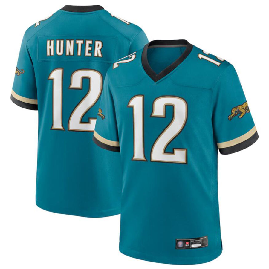Fenge J.Jaguars #12 Travis Hunter Player Teal Replica Limited Stitched Jerseys