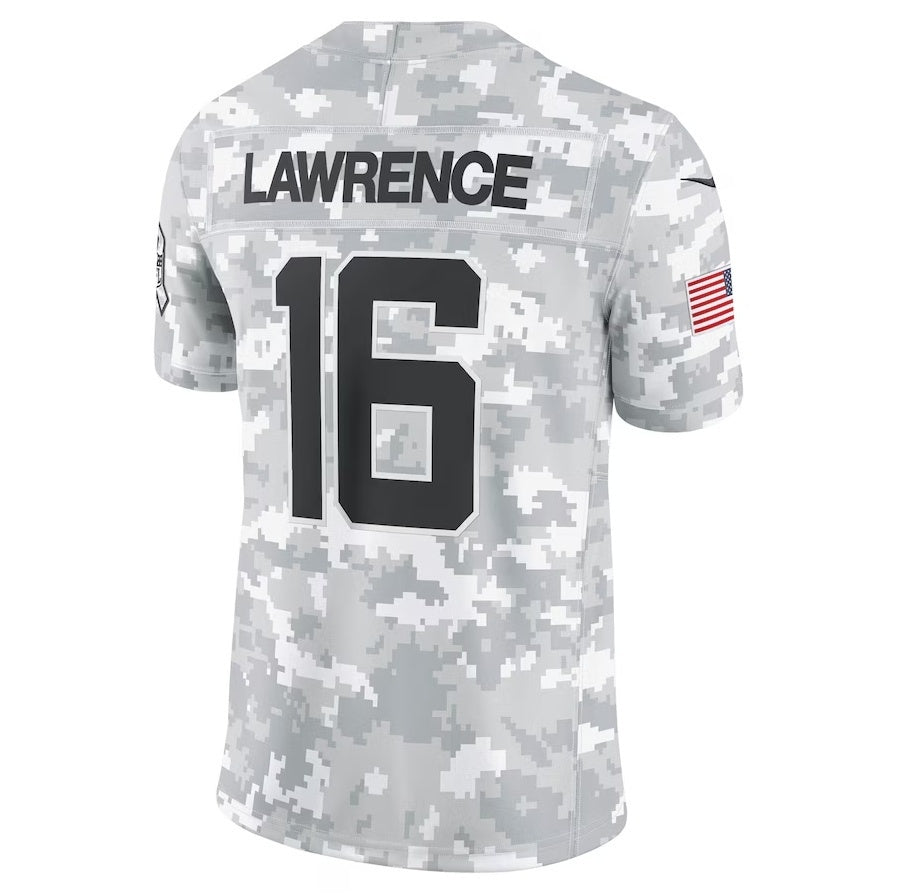 Fenge J.Jaguars #16 Trevor Lawrence Arctic Camo 2024 Salute to Service Limited Stitched Jerseys