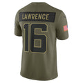 Fenge J.Jaguars #16 Trevor Lawrence Olive 2025 Salute to Service Limited Stitched Jerseys