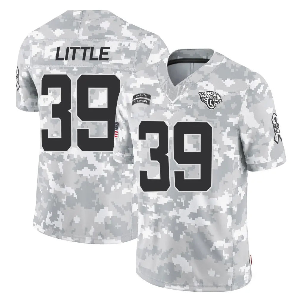 Fenge J.Jaguars #39 Cam Little Player Arctic Camo Salute To Service Limited Game Stitched Jerseys